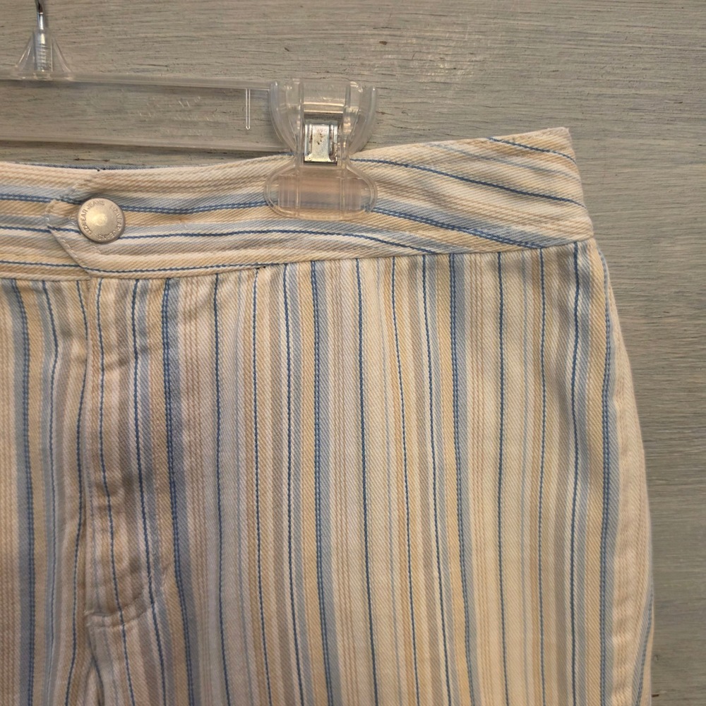 Liz Claiborne Jeans 100% Cotton Audra Pinstripe Bermuda Shorts Size 8 GC - Picture 3 of 8